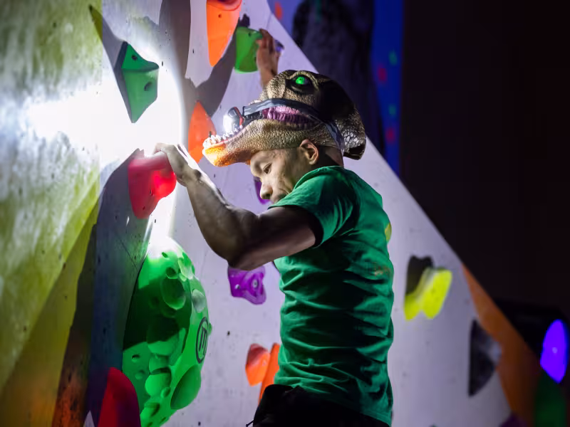 Climbing in the dark