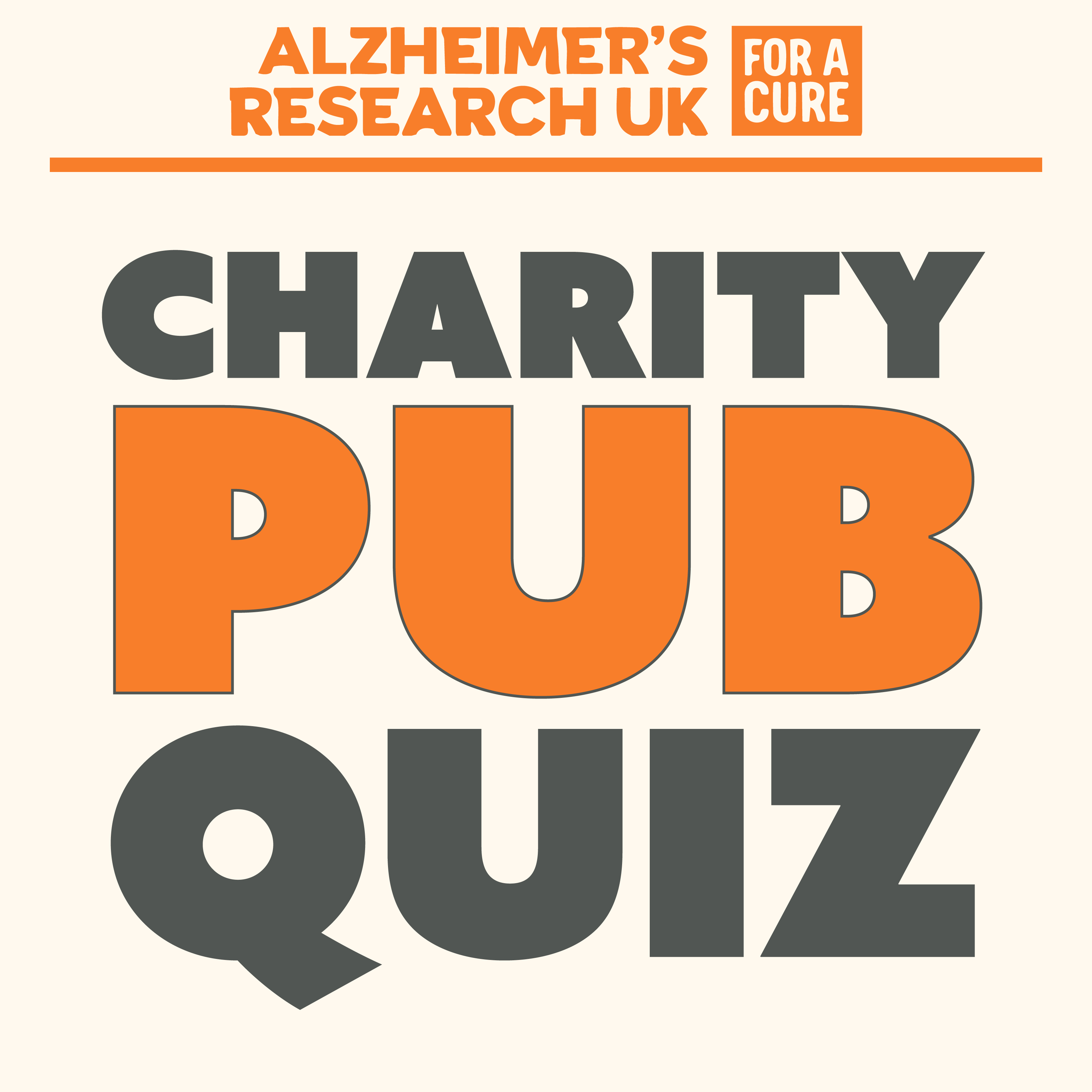 Charity Pub Quiz for Alzheimer's Research UK