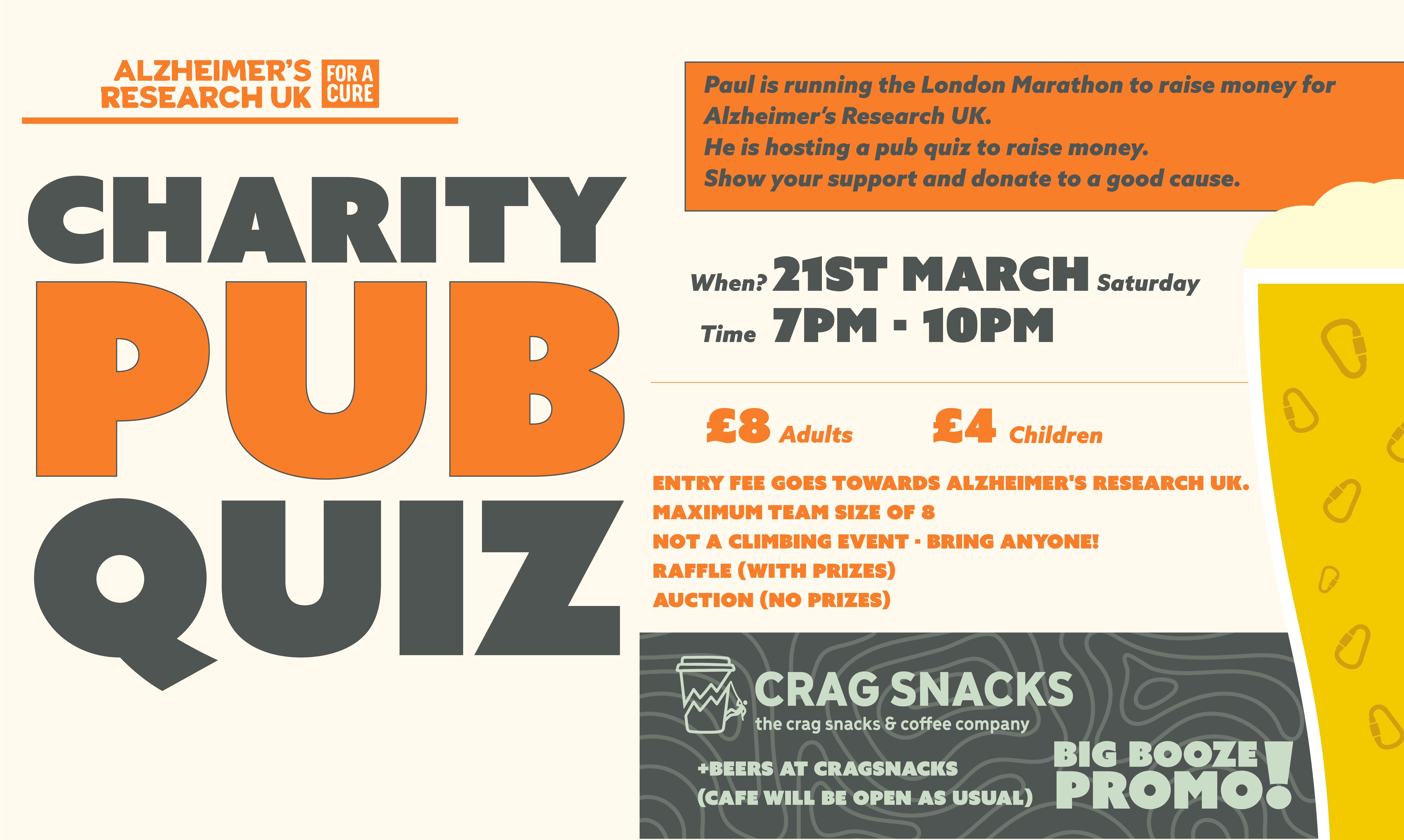 Charity Pub Quiz for Alzheimer's Research UK